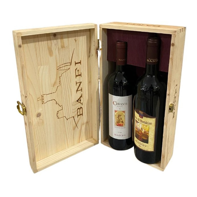 CASSETTA LEGNO 2 VINO BANFI (1 pz)